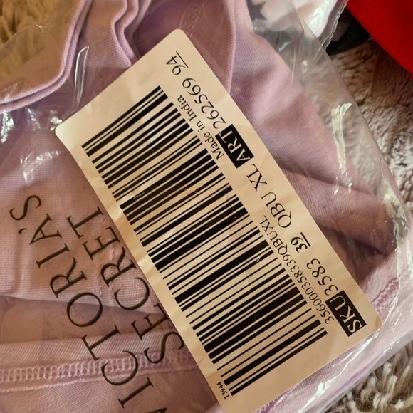 5 NWT Vs pink pantie bundle 🌺🍄🐊🎃 pride velvet lace fish net fishnet - Picture 4 of 8